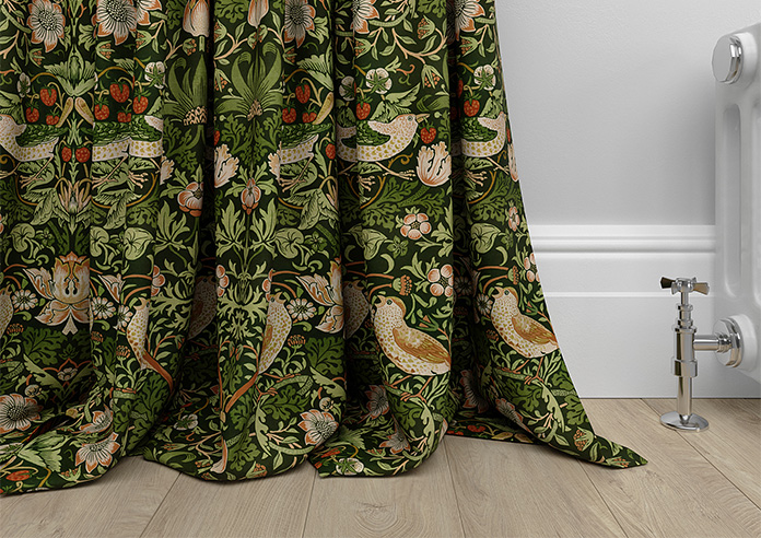 William Morris At Home Strawberry Thief, Nettle - Made to Measure Curtains - Image 6